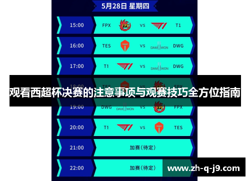 观看西超杯决赛的注意事项与观赛技巧全方位指南