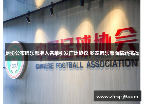 足协公布俱乐部准入名单引发广泛热议 多家俱乐部面临新挑战 足协公布俱乐部准入名单引发广泛热议 多家俱乐部面临新挑战